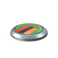 Zambia Round Button Flag PNG & PSD Images