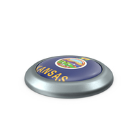 Kansas Round Button Flag PNG & PSD Images
