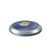 Maine Round Button Flag PNG & PSD Images