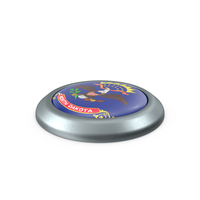 North Dakota Round Button Flag PNG & PSD Images