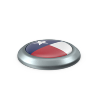 Texas Round Button Flag PNG & PSD Images
