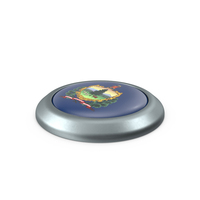Vermont Round Button Flag PNG & PSD Images
