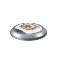 West Virginia Round Button Flag PNG & PSD Images