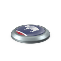 Wyoming Round Button Flag PNG & PSD Images
