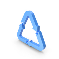 Blue Recycle Symbol PNG & PSD Images