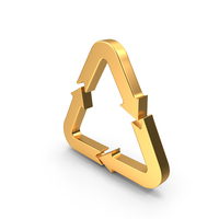 Gold Recycle Symbol PNG & PSD Images