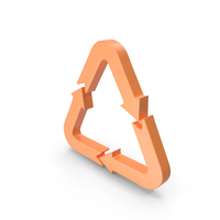 Orange Recycle Symbol PNG & PSD Images