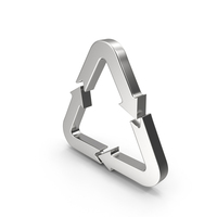 Silver Recycle Symbol PNG & PSD Images