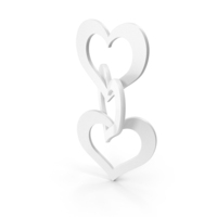 Three Heart Hanging Logo PNG & PSD Images
