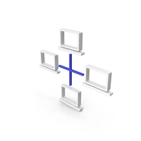 4 Network Computers Web Logo PNG & PSD Images