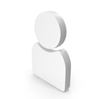 White User Web Icon PNG & PSD Images
