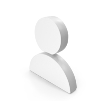 White User Web Icon PNG & PSD Images