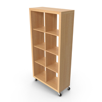 Mobile Bookcase Wooden PNG & PSD Images