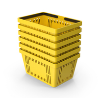 Plastic Shopping Baskets PNG & PSD Images