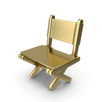 Gold Folding Camping Chair Icon PNG & PSD Images
