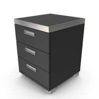 Small Bedside Table Black PNG & PSD Images