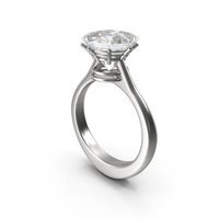 Silver Diamond Ring PNG & PSD Images