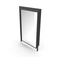 Black Mirror In Metal Frame PNG & PSD Images