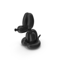 Black Balloon Rabbit PNG & PSD Images