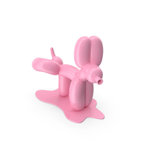 Happy Pink Balloon Dog PNG & PSD Images