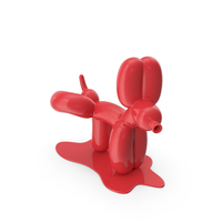 Red Happy Popek Balloon Dog PNG & PSD Images