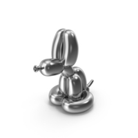 Silver Balloon Rabbit PNG & PSD Images