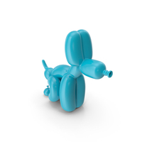 The Blue Pooping Balloon Dog PNG & PSD Images