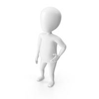 White Stickman Male Standing PNG & PSD Images