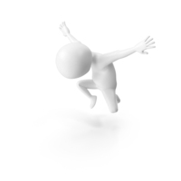 Stickman Superhero Pose PNG & PSD Images
