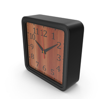 Table Clock Wooden PNG & PSD Images