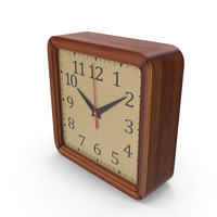 Table Clock Wooden PNG & PSD Images