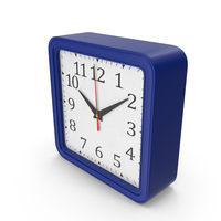 Table Clock Blue PNG & PSD Images