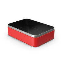 Tin Box Container Red PNG & PSD Images