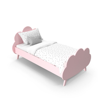 Pink Children Bed PNG & PSD Images
