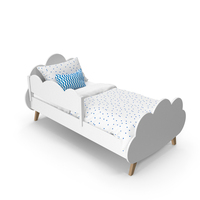 White Children Bed PNG & PSD Images