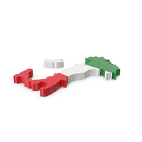Italy Map And Flag PNG & PSD Images