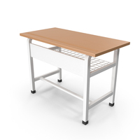 White School Desk PNG & PSD Images