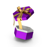 Purple Gift Opening PNG & PSD Images