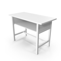 Monochrome School Desk PNG & PSD Images