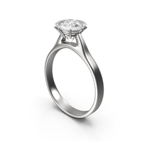 Silver Diamond Ring PNG & PSD Images