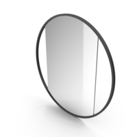 Black Mirror In Metal Frame PNG & PSD Images