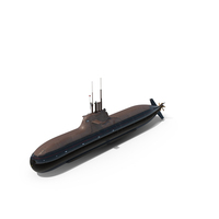 Diesel Electric Submarine HDW Class 212A Half Wet PNG & PSD Images