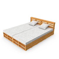Pallet Bed With Cushions PNG & PSD Images