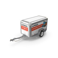 U Haul 4x8 Cargo Trailer PNG & PSD Images