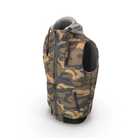Male Winter Sleeveless Jacket Worn PNG & PSD Images
