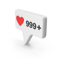 Over 999 Likes PNG & PSD Images