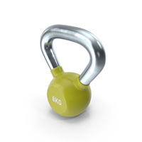 Fitness Vinyl Coated Kettlebell Weight 8kg PNG & PSD Images