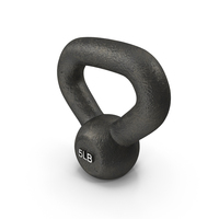 Fitness Solid Cast Metal Kettlebell Weight 5lb PNG & PSD Images