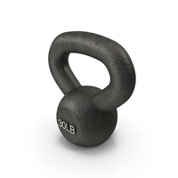 Solid Cast Training Kettlebell 30lb PNG & PSD Images