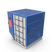 Air Cargo Container ULD LD Blue PNG & PSD Images